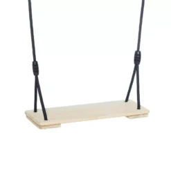 Geimpregneerd Houten Zitje (black-rope) Gevlochten Touw