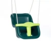 Babyschommel Peuterschommel De Luxe 2-delig (beige-rope) Groen-lime -Bekende Speelgoed Winkel Kunststof babyzitje limoengroene T bar beige touw