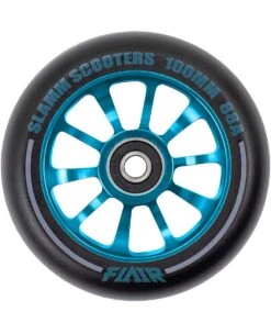 Stuntstep Wiel Aluminium 100mm Slamm Flair 2.0 Met Abec 9 Lagers In Color Zwart -Bekende Speelgoed Winkel SL580 2 Slamm 100mm Flair 2.0 Alloy Core Wheel Blue speelactief.nl