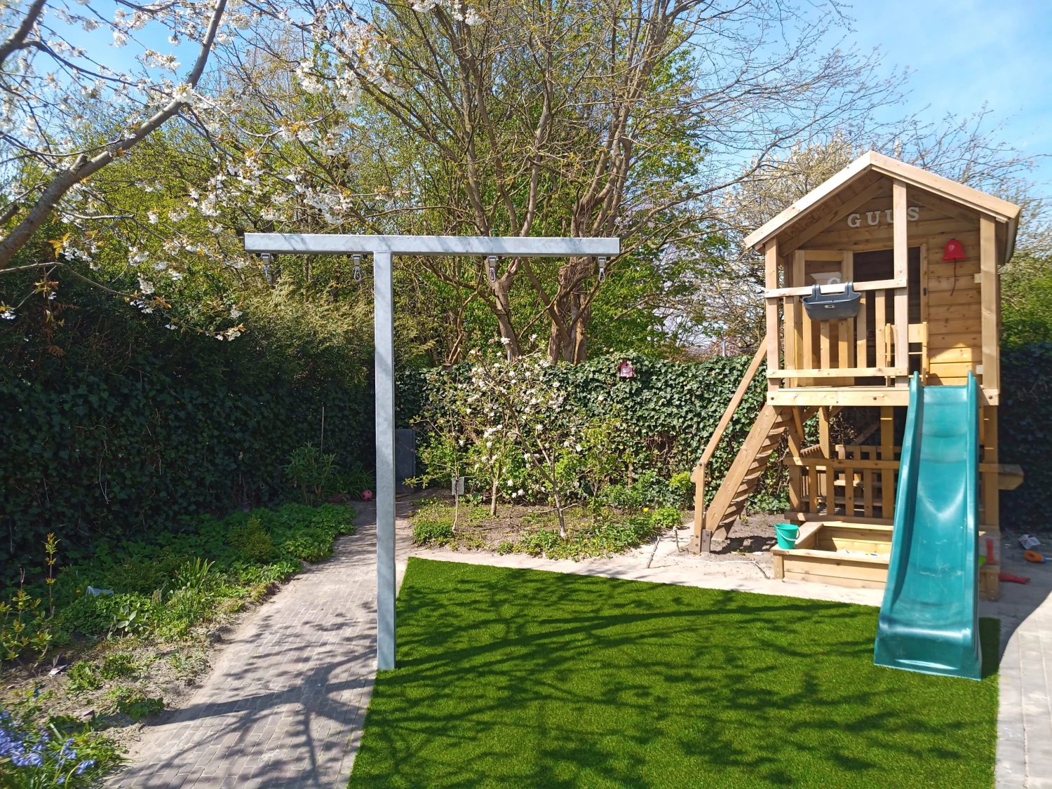 T Schommel Met A-symmetrische Armen Paal Schommel Gegalvaniseerd 6 T Schommel Met A-symmetrische Armen Paal Schommel Gegalvaniseerd - Afbeelding 4