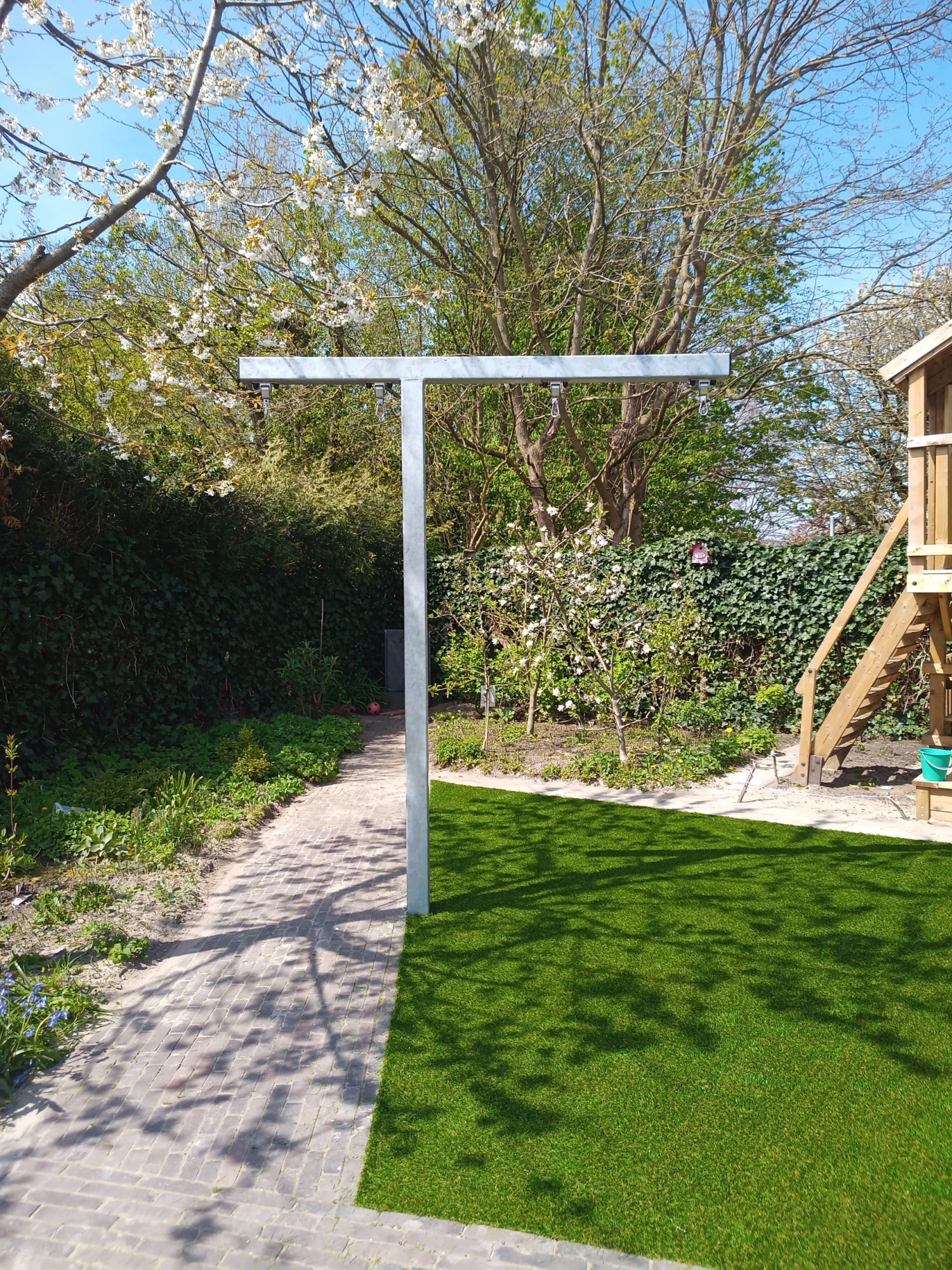 T Schommel Met A-symmetrische Armen Paal Schommel Gegalvaniseerd 5 T Schommel Met A-symmetrische Armen Paal Schommel Gegalvaniseerd - Afbeelding 3