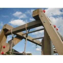 Apenbrugschommel 243 Cm. Met Klimmuur/klimnet -Bekende Speelgoed Winkel apenbrug schommel klimnet 1