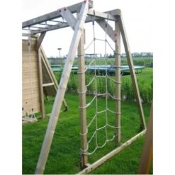 Apenbrugschommel 243 Cm. Met Klimmuur/klimnet -Bekende Speelgoed Winkel apenbrug schommel klimnet