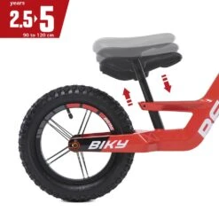 BERG BIKY Cross Red Loopfiets 12 “ -Bekende Speelgoed Winkel berg biky cross rood loopfiets 1