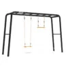 BERG PlayBase Large Met 2 Duikelrekken (Houten Schommelzitje + Trapeze) -Bekende Speelgoed Winkel berg playbase large tt speeltoestel large met 2 rekstokken houen schommel en trapeze