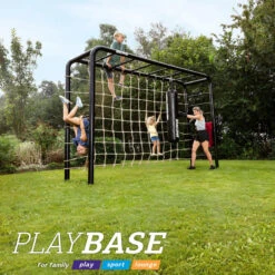 BERG PlayBase Large Met Duikelrek En Ladder (schotelschommel, Houten Ringen En Klimwand) 12 BERG PlayBase Large Met Duikelrek En Ladder (schotelschommel, Houten Ringen En Klimwand) -Bekende Speelgoed Winkel berg playbase medium tt speeltoestel met rekstok ladder klimnet medium en bokszak 4 1