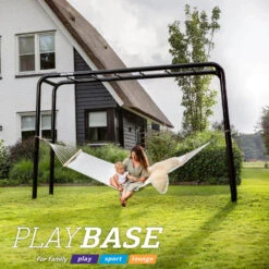 BERG PlayBase Large Met Duikelrek En Ladder -Bekende Speelgoed Winkel berg playbase medium tt speeltoestel met rekstok ladder klimnet medium en bokszak 5 4