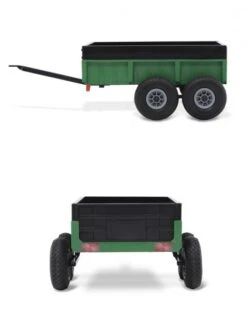 BERG Tandem Trailer XL Green Skelter Aanhangwagen -Bekende Speelgoed Winkel berg tandem trailer xl 2