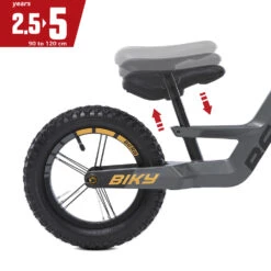 BERG BIKY Trial Groen Loopfiets 12 Inch Handrem -Bekende Speelgoed Winkel bergtoys biky cross grey 12 inch loopfiets speelactief.nl berg 9 1