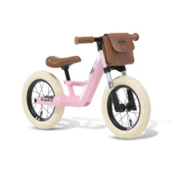 BERG BIKY Retro Pink Loopfiets 12 ” Inch Luchtbanden -Bekende Speelgoed Winkel bergtoys biky retro pink 12 inch loopfiets speelactief.nl
