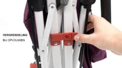 Active Outdoor Bolderkar Paars Met Zonnedak En Extra Bagagetas. Showmodel -Bekende Speelgoed Winkel bolderkar active outdoor opvouwen 6 1 1