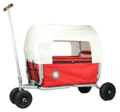 Beachtrekker Life Huif Bolderwagen 13 Beachtrekker Life Huif Bolderwagen -Bekende Speelgoed Winkel bolderwagen opvouwbaar beachtrekker life rood met huif 1