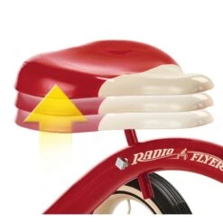 RadioFlyer Classic Red Tricycle Met Duwstang -Bekende Speelgoed Winkel classic red tricycle with push handle inset adjustable seat model 34t 1 1