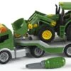 Dieplader + Tractor John Deere Met Voorlader – Constructiespeelgoed – Theo Klein 3908 1 Dieplader + Tractor John Deere Met Voorlader – Constructiespeelgoed – Theo Klein 3908 -Bekende Speelgoed Winkel dieplader met tractor john deere theo klein 3908