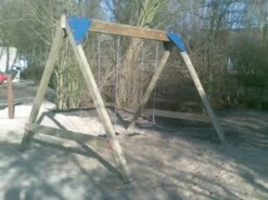 Schommel Hout Zwaar – 4 Haken Openbaar