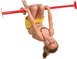 Duikelstang 125 Cm. Rood Poedercoat Voor Duikelrek -Bekende Speelgoed Winkel duikelstang rood 3