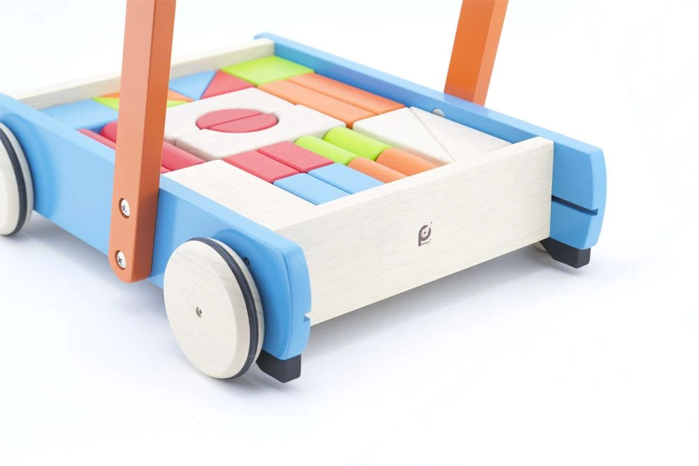 Pintoy Duwkar Blokkenkar Met Blokken 5 Pintoy Duwkar Blokkenkar Met Blokken - Afbeelding 3