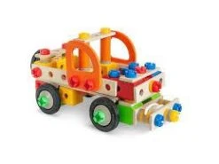 Eichhorn 4in1 Constructor 170-dlg Houten Constructie-speelgoed -Bekende Speelgoed Winkel eichhorn 4 in 1 constructor ladderwagen takelwagen 170dlg 3