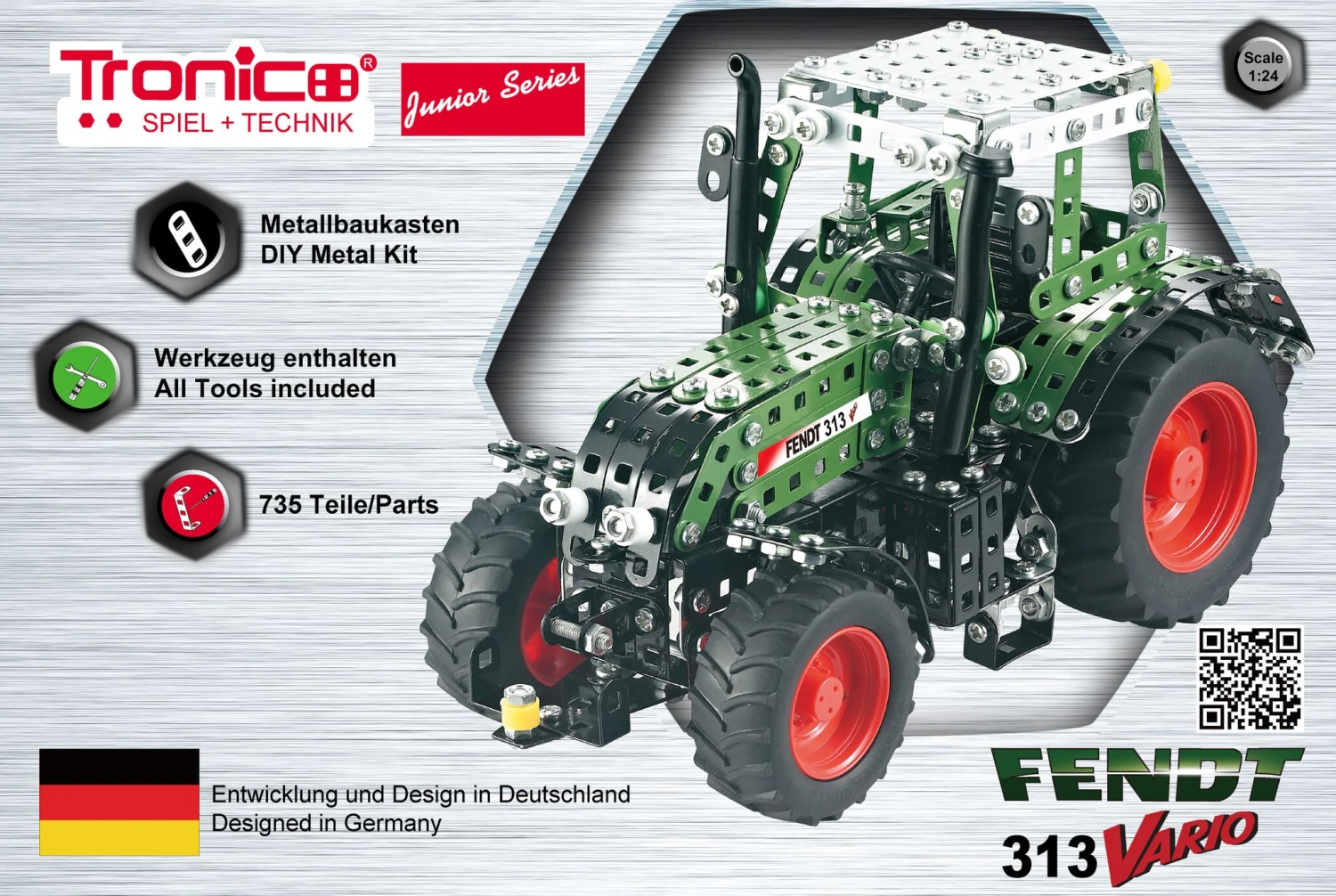 Tronico Junior Fendt 313 Vario – 1 : 24 4 Tronico Junior Fendt 313 Vario – 1 : 24 - Afbeelding 2