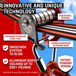 Fofana Ninja Warrior Kabelbaan Obstacle Parcours 45 Dlg -Bekende Speelgoed Winkel fofana ninja slider pulley kit 20m kabelbaan katrol met schommelzit 6