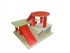 Robuuste Houten Garage Met Helikopterdek VanDijkToys -Bekende Speelgoed Winkel garage van dijktoys 2923 2 1