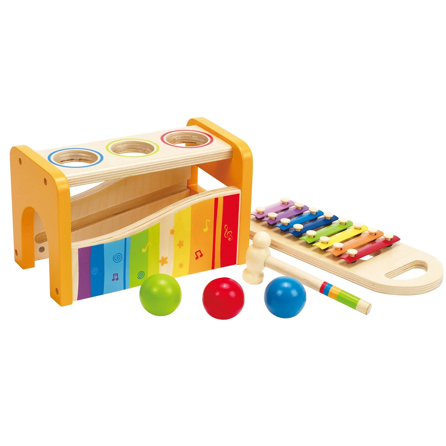 Houten Xylofoon En Hamerbank In 1 – Hape Pound And Tap Bench 5 Houten Xylofoon En Hamerbank In 1 – Hape Pound And Tap Bench - Afbeelding 3