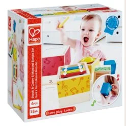 Stapelbare Muziekset – Hape Stacking Music Set -Bekende Speelgoed Winkel haoe e0336 stapelbare muziekset 4