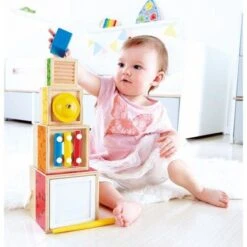 Stapelbare Muziekset – Hape Stacking Music Set -Bekende Speelgoed Winkel hape e0336 stapelbare muziekset 1