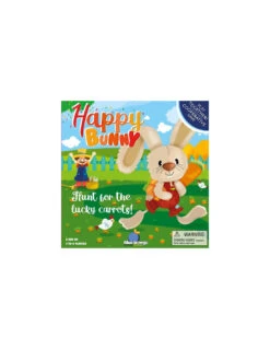 Blue Orange Happy Bunny