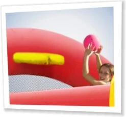 Springkussen Clown Slide & Hoop Bouncer -Bekende Speelgoed Winkel happy hop 9201 springkussen clown slide hoop 1 1