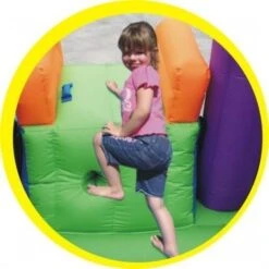 Springkussen Combo Bouncer With Slide -Bekende Speelgoed Winkel happy hop 9236 springkussen combo bouncer with slide 2