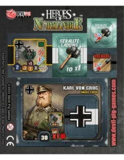 Heroes Of Normandie Promo Punchboard Karl Von Croc