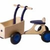 Houten Bakfiets Blauw Loopfiets VanDijkToys 2 Houten Bakfiets Blauw Loopfiets VanDijkToys -Bekende Speelgoed Winkel houten bakfiets blauw van dijktoys
