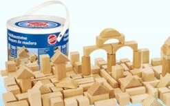 Blokken Naturel 100 Stuks -Bekende Speelgoed Winkel houten blokken heros 10131 1 1