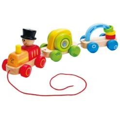 Houten Trein – Hape Triple Play Train -Bekende Speelgoed Winkel houten trektrein hape e0431 triple play train
