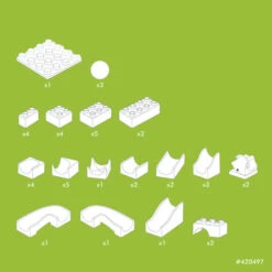 Hubelino Knikkerbaan Uitbreidingset Wissel 43-delig -Bekende Speelgoed Winkel hubelino 420497 uitbreiding wissel knikkerbaan 6