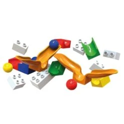 Hubelino Knikkerbaan Uitbreidingsset-Swing 46-delig -Bekende Speelgoed Winkel hubelino 881 knikkerbaan uitbreiding swing 2