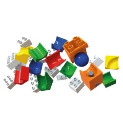 Hubelino Knikkerbaan Uitbreidingsset Katapult 41-delig -Bekende Speelgoed Winkel hubelino 882 knikkerbaan uitbreiding katapult 1 1