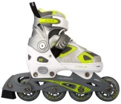 Verstelbare Inline Skate Skeeler Nijdam Lime