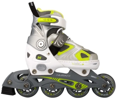 Verstelbare Inline Skate Skeeler Nijdam Lime 3 Verstelbare Inline Skate Skeeler Nijdam Lime