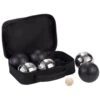 Jeu De Boules Set 6 Ballen In Tas Chroom / Zwart 1 Jeu De Boules Set 6 Ballen In Tas Chroom / Zwart -Bekende Speelgoed Winkel jeu de boules zwart chroom in tas