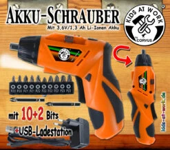 Accuschroevendraaier Kids-at-Work Accuschroefmachine Kindergereedschap -Bekende Speelgoed Winkel kids at work kindergereedschap accuschroefmachine 1