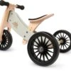 Kinderfeets Tiny-Tot-Plus Silver-Sage Loopfiets -Bekende Speelgoed Winkel kinderfeets houten loopfiets driewieler tiny tot plus silver sage
