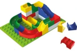 Hubelino Knikkerbaan Bouwdoos Mini-set 45-delig -Bekende Speelgoed Winkel knikkerbaan 45 delig hubelino 420139 1 1