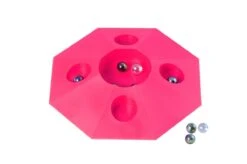 Knikkerpot Kunststof Met Knikkers -Bekende Speelgoed Winkel knikkeren knikkerpot kunststof 10 knikkers roze