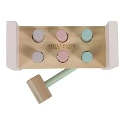 Little Dutch LD7025 Houten Hamerbank Rose -Bekende Speelgoed Winkel little dutch 4424 hamerbank rose 1 1