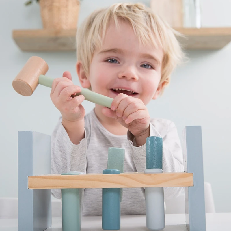 Little Dutch LD7026 Houten Hamerbank Blauw 6 Little Dutch LD7026 Houten Hamerbank Blauw - Afbeelding 4