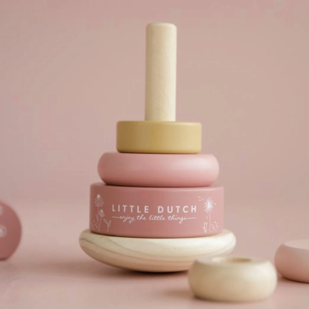 Little Dutch LD7012 Houten Tuimelstapelaar Wild Flowers 4 Little Dutch LD7012 Houten Tuimelstapelaar Wild Flowers - Afbeelding 2