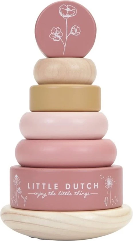 Little Dutch LD7012 Houten Tuimelstapelaar Wild Flowers 3 Little Dutch LD7012 Houten Tuimelstapelaar Wild Flowers