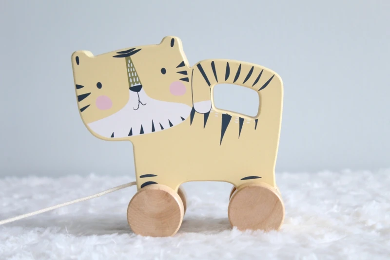 Little Dutch LD4451 Houten Trekdier Tijger 5 Little Dutch LD4451 Houten Trekdier Tijger - Afbeelding 3